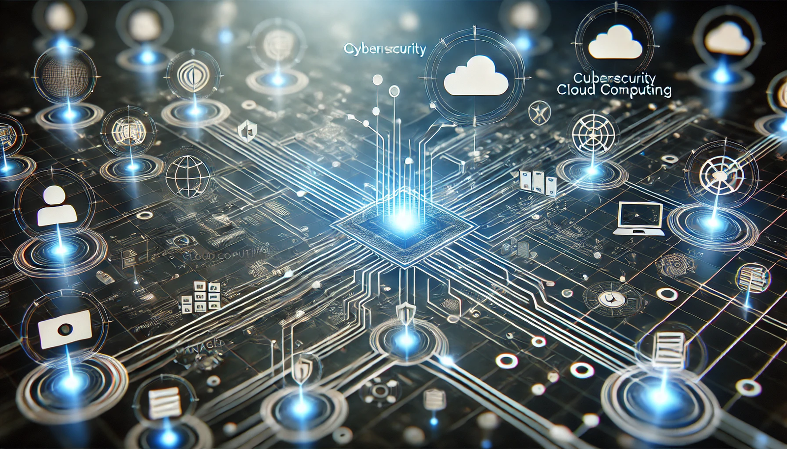 Digital network background representing managed IT support